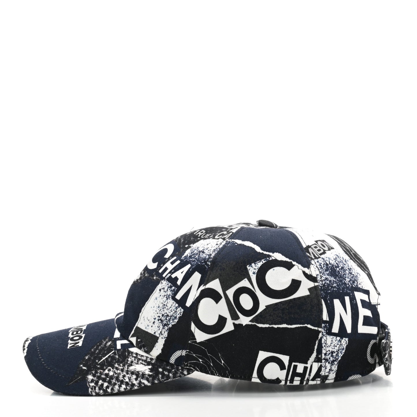 Cotton Coco Print Cap Hat Navy Black White