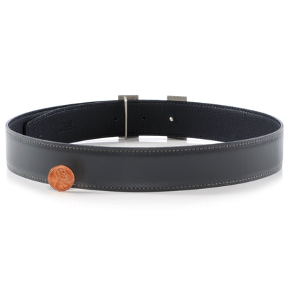Hermes Box Togo Reversible Constance 32mm H Belt 68 Ardoise Noir 3 of 6