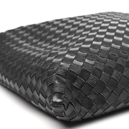 Bottega Veneta Denim Calfskin Intrecciato Large Hop Abyss Indigo 8 of 9