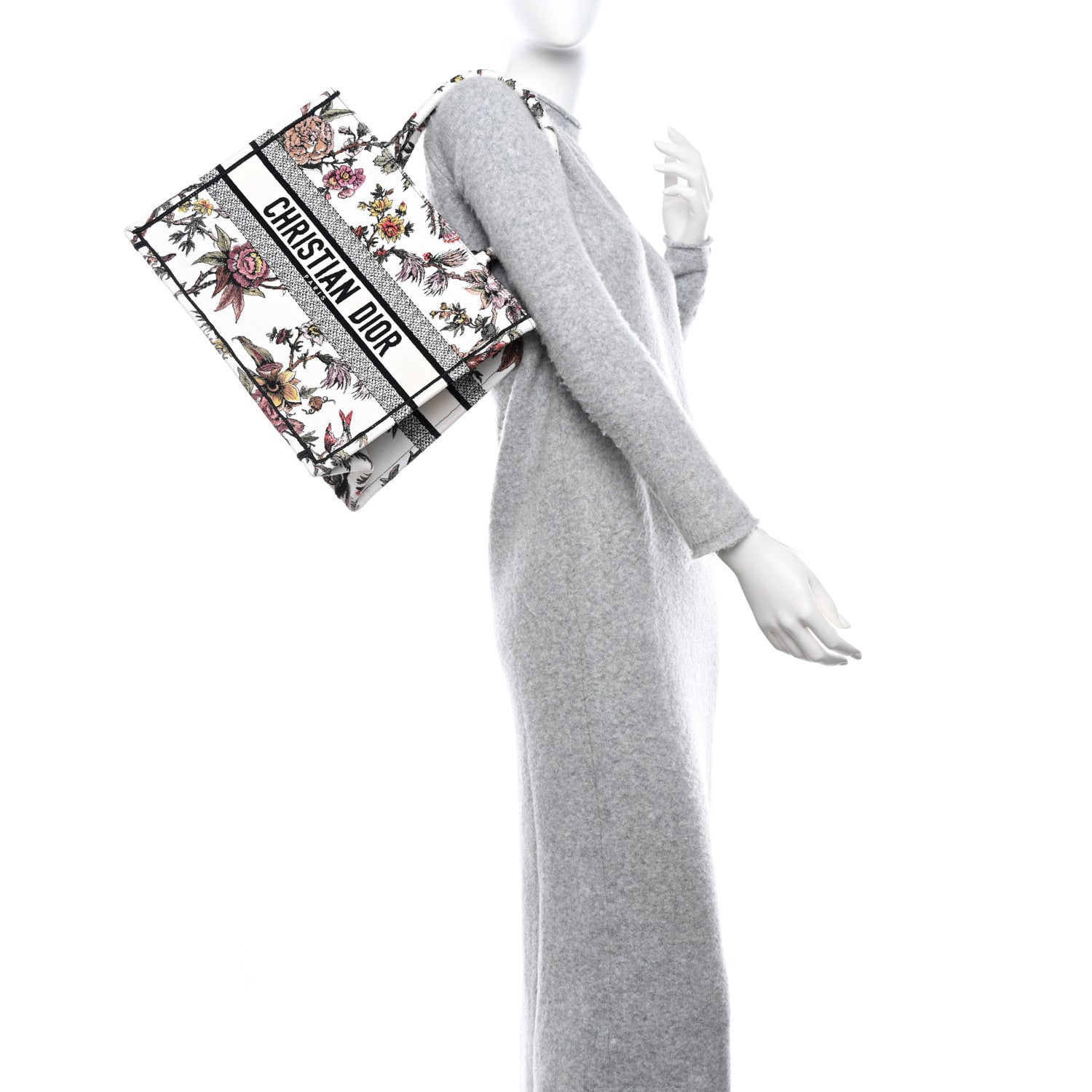 Christian Dior Canvas Jardin Botanique Embroidered Medium Book Tote Multicolor 2 of 10