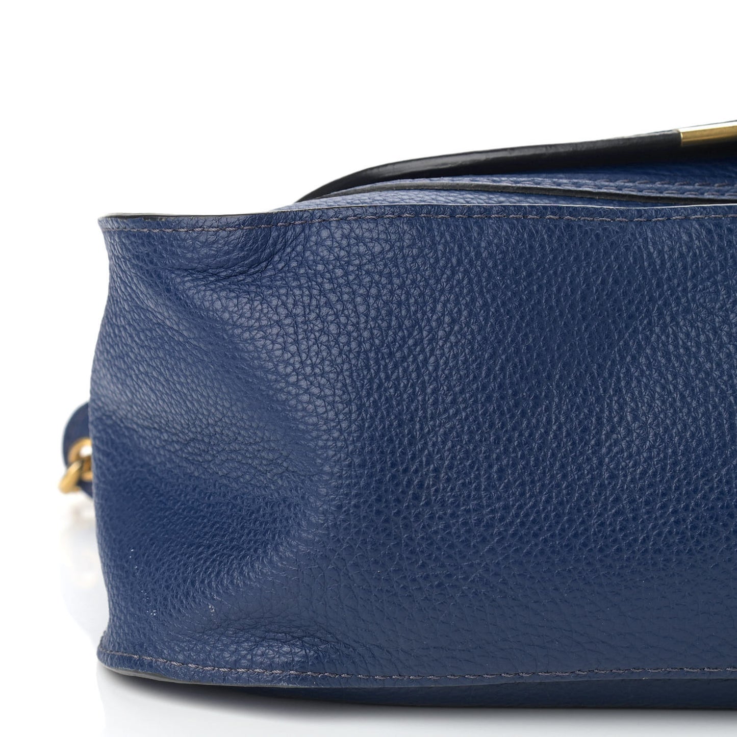 Calfskin Medium Marcie Satchel Royal Navy