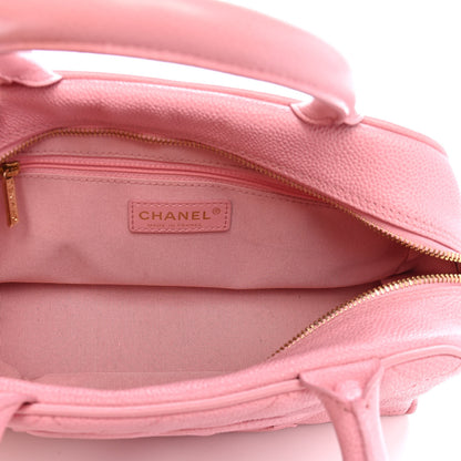 Chanel Caviar Quilted Small Bowler Pink 5 of 9