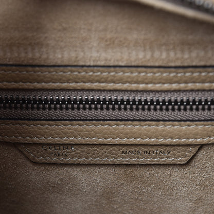 Celine Drummed Calfskin Micro Luggage Dune 6 of 10