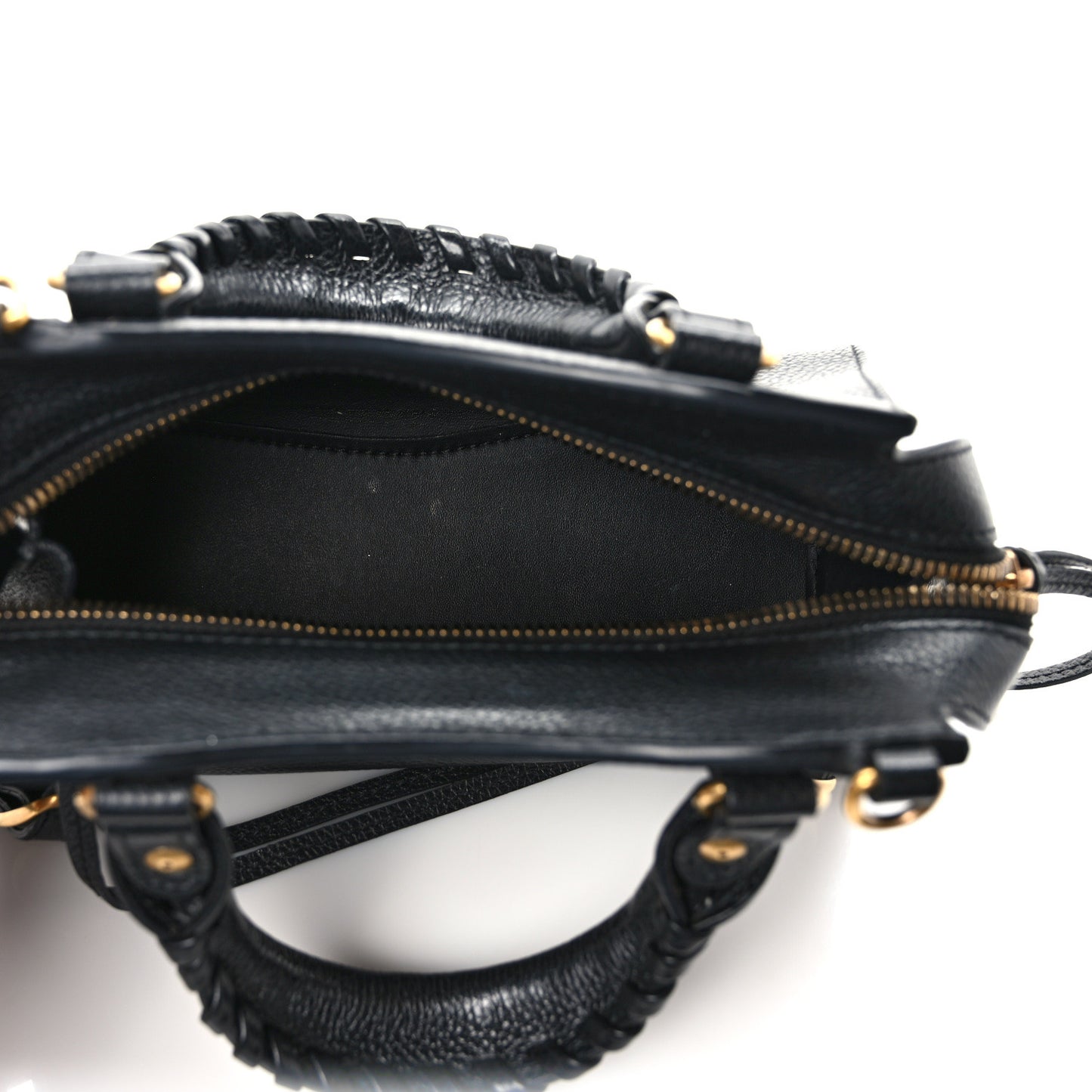 Grained Calfskin Neo Classic Gold Hardware Mini City Black