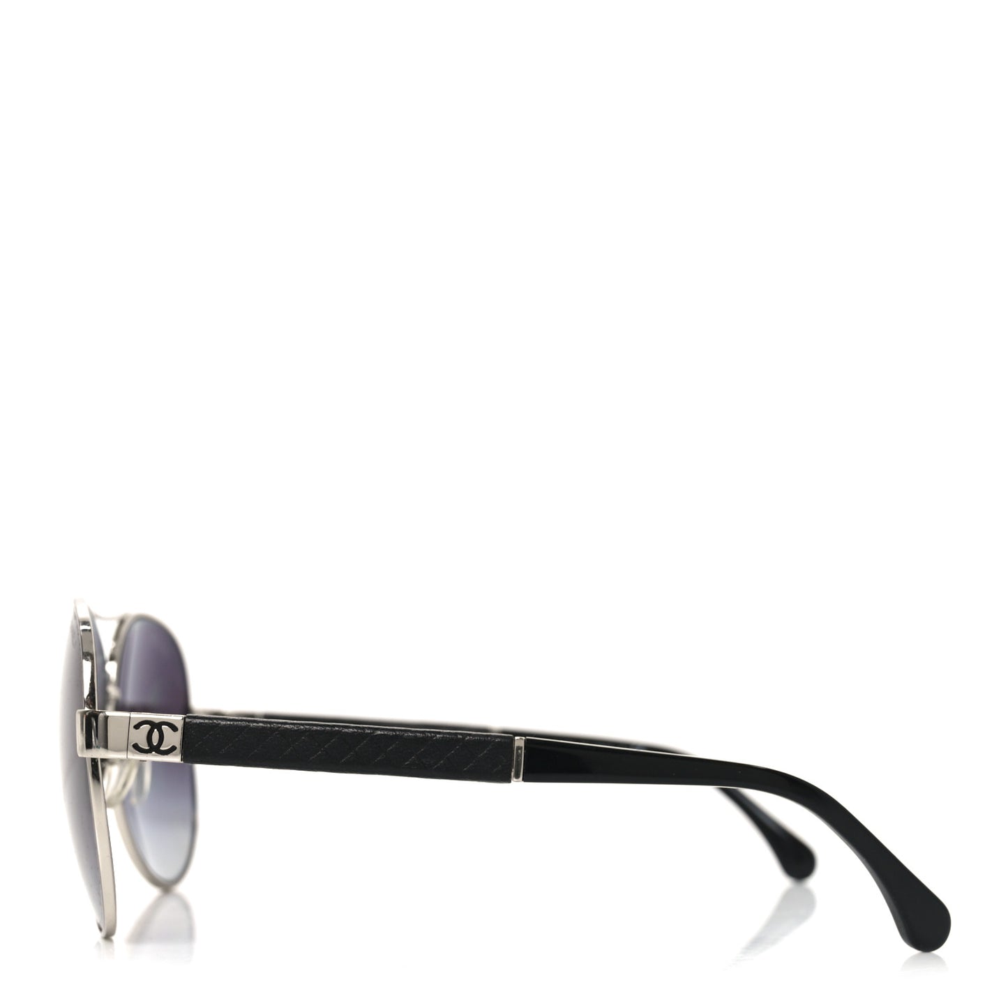 Lambskin Quilted CC 4195-Q Sunglasses Silver