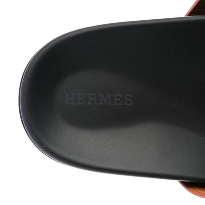 Hermes Epsom Womens Chypre Sandals 40 Natural 7 of 9