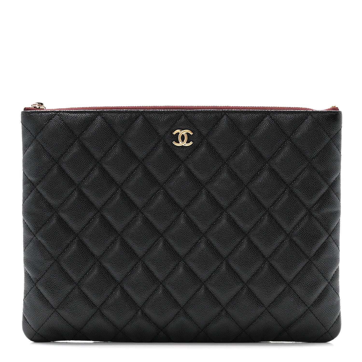 Chanel Caviar Quilted Medium Cosmetic Case Black 1 of 11