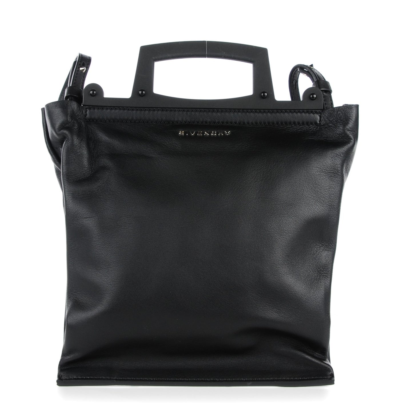 Lambskin Rave Frame Tote Black