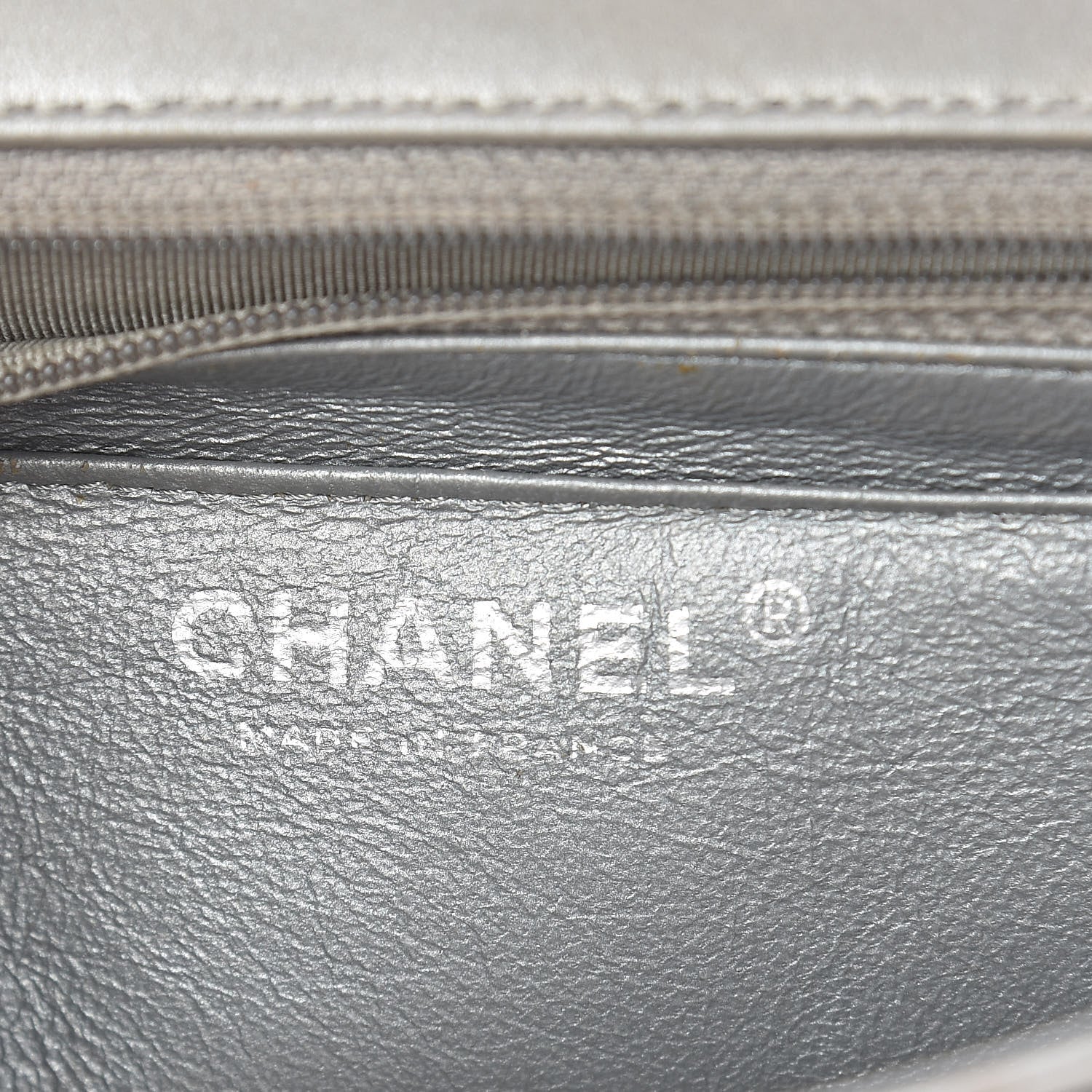 Chanel Metallic Lambskin Quilted Mini Rectangular Flap Silver 6 of 15