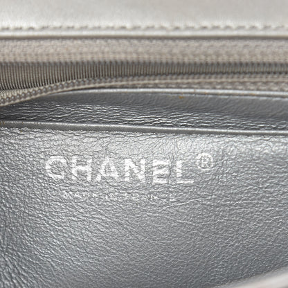 Chanel Metallic Lambskin Quilted Mini Rectangular Flap Silver 6 of 15