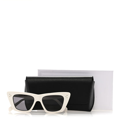 Celine Acetate Cat Eye Sunglasses CL40187I White 7 of 7