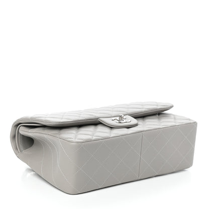 Chanel Lambskin Quilted Jumbo Double Flap Grey 4 of 10