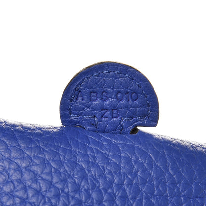 Hermes Taurillon Clemence Evelyne TPM Bleu Electrique 7 of 9