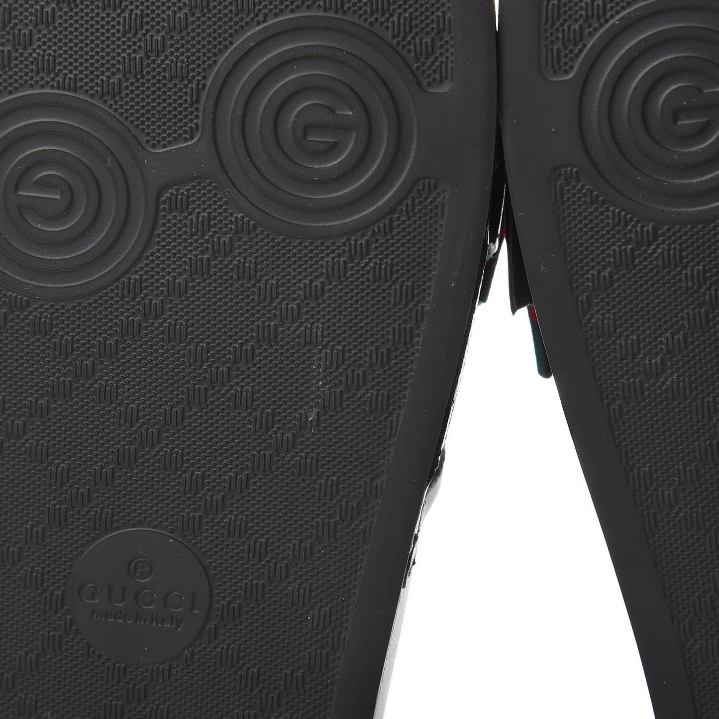 Satin Web Bow Slide Sandals 38 Black