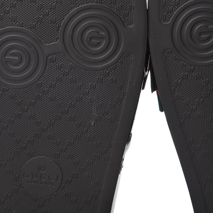 Gucci Satin Web Bow Slide Sandals 38 Black 9 of 10