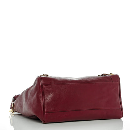 Balenciaga Chevre Gold Metallic Edge Hardware Velo Rouge Brique Rouge Grenade 4 of 7