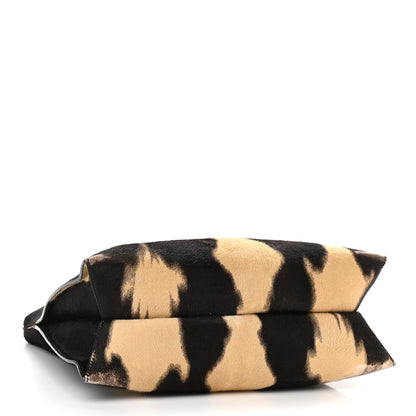 Tom Ford Calf Hair Tie Dye Small Alix Padlock Zip Hobo Bag 5 of 11