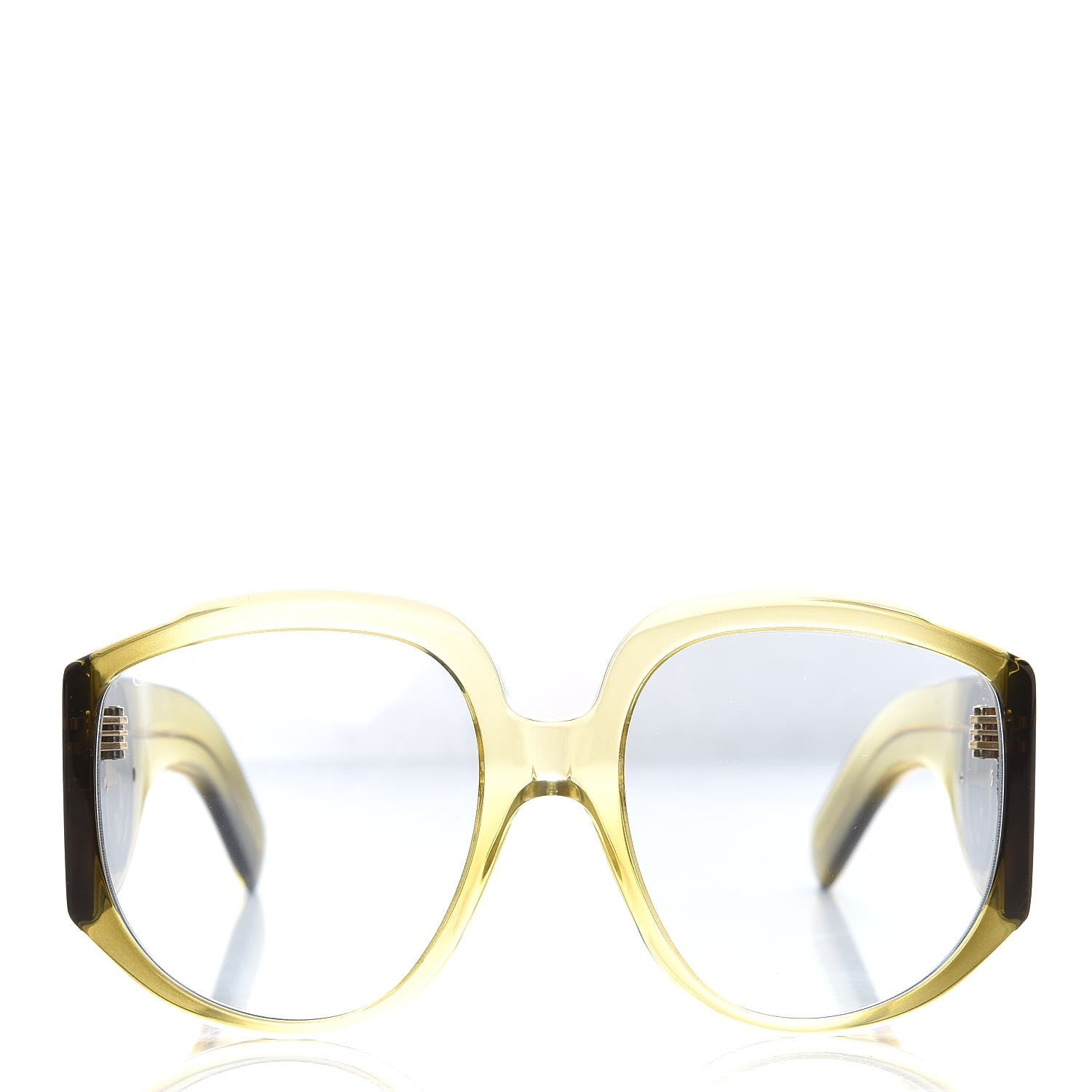 Gucci Acetate Oversized Interlocking G Sunglasses Yellow 2 of 9