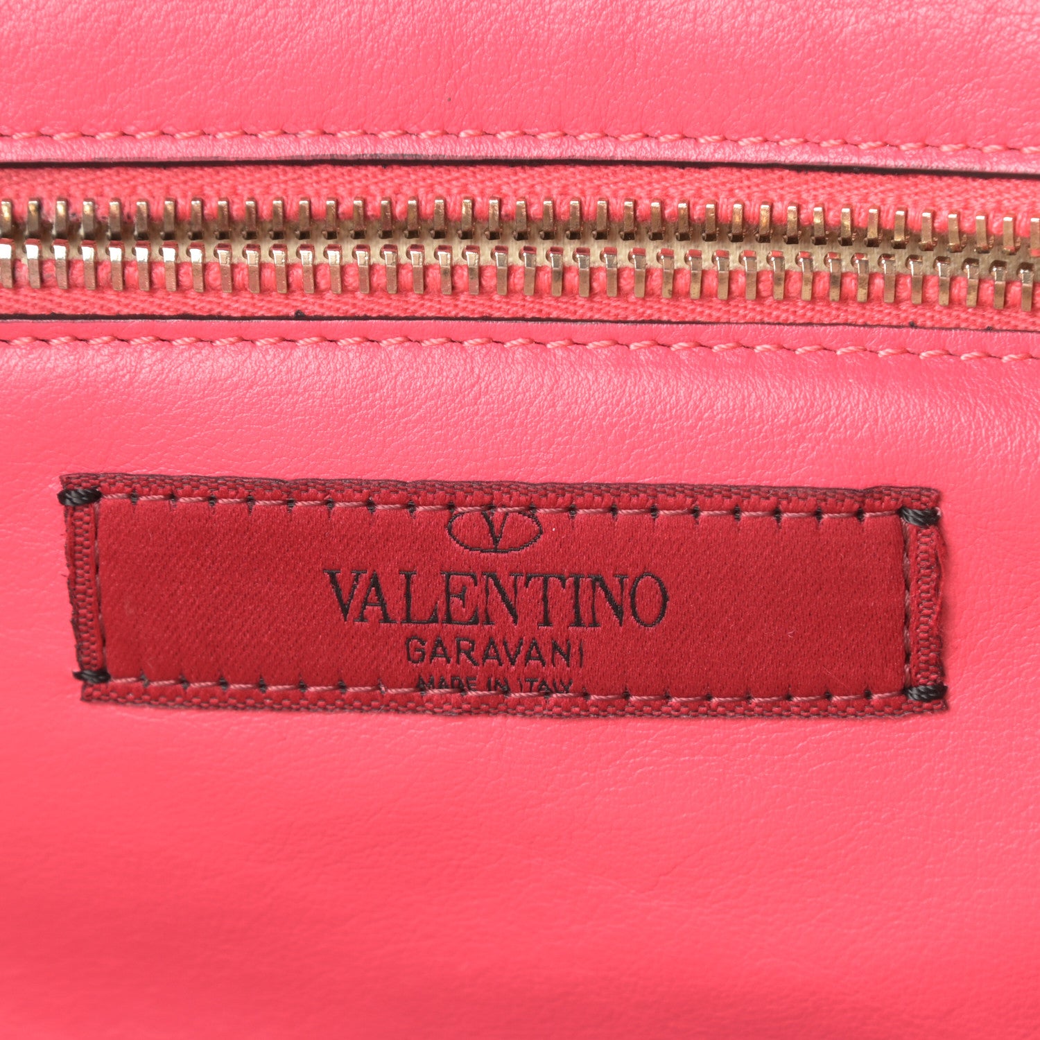 Valentino Garavani Vitello Small Rockstud Tote Deep Rose 6 of 15