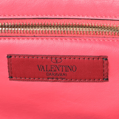 Valentino Garavani Vitello Small Rockstud Tote Deep Rose 6 of 15