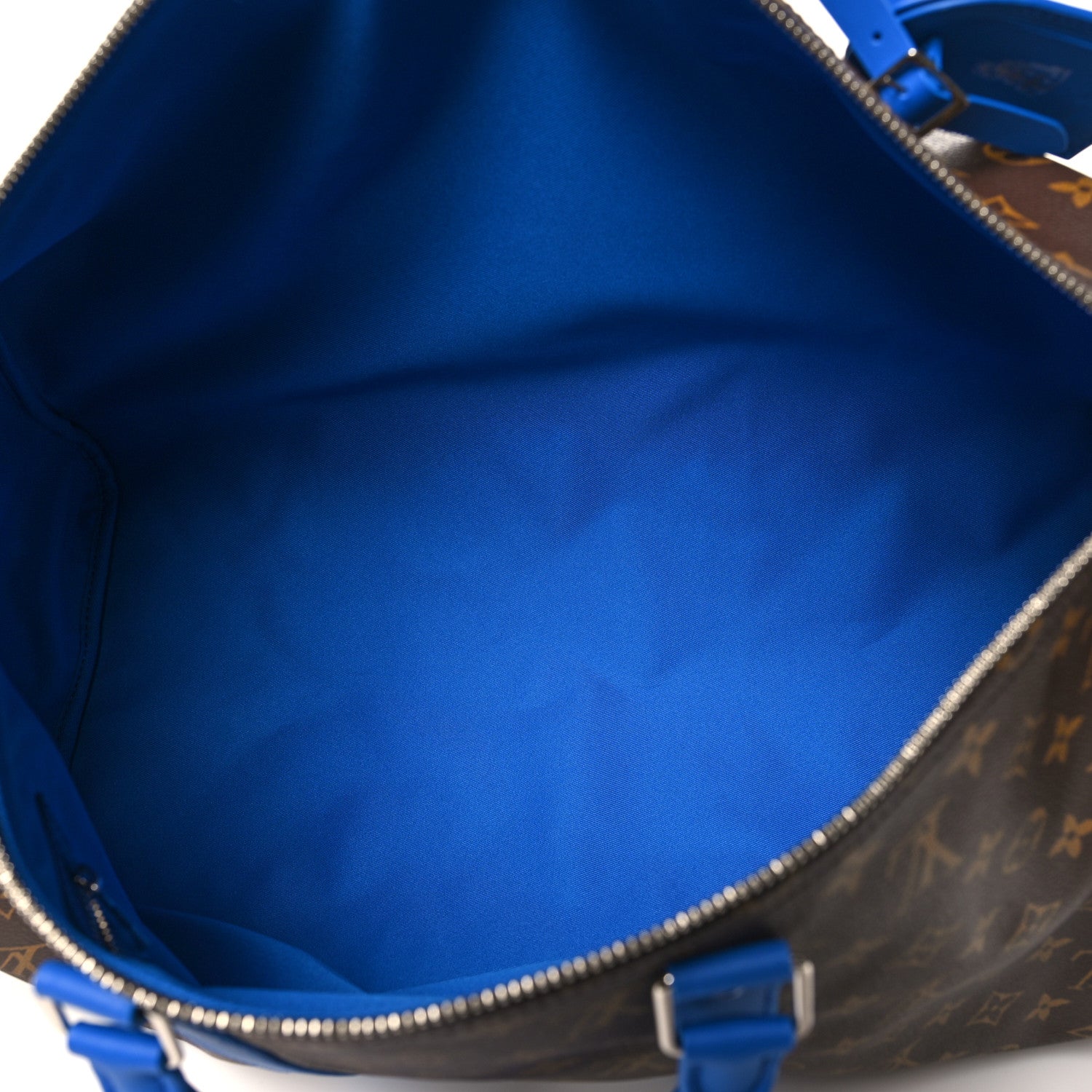 Louis Vuitton Monogram Macassar Keepall Bandouliere 50 Blue 4 of 10