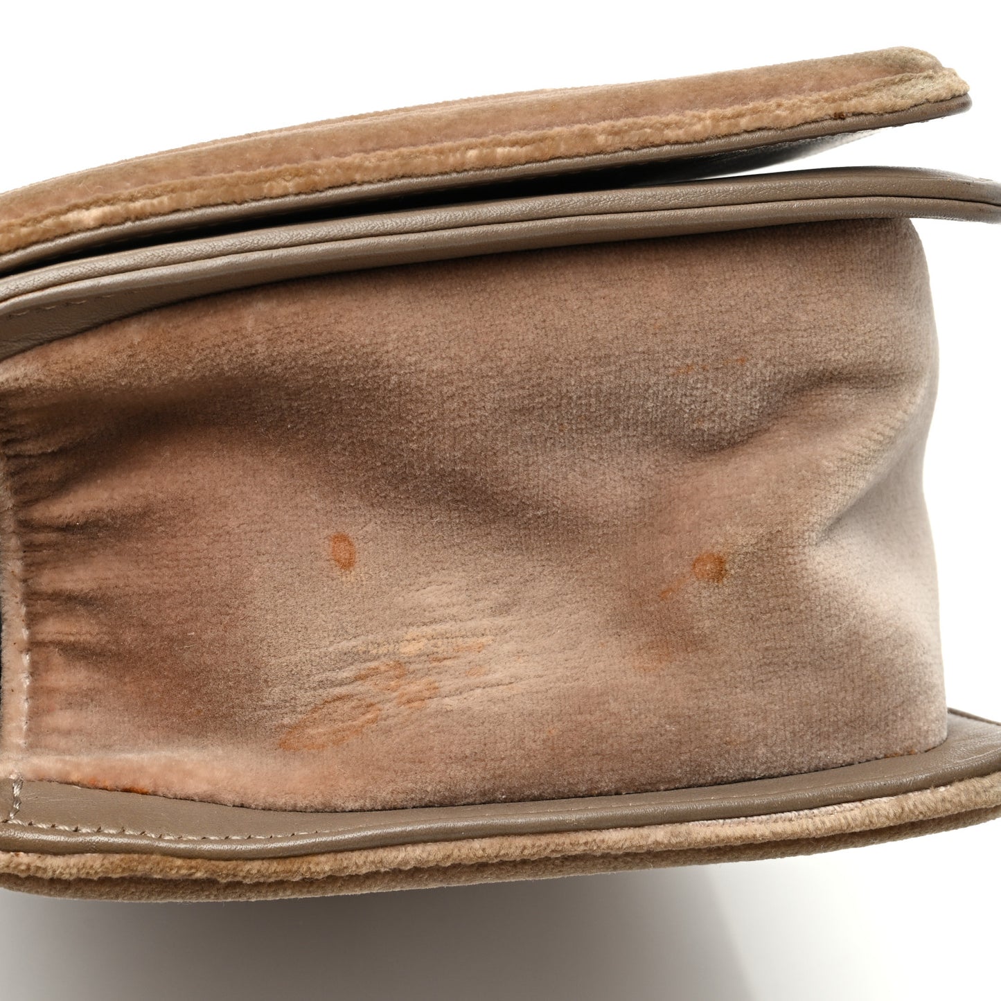 Velvet Tweed Quilted Medium Boy Flap Beige