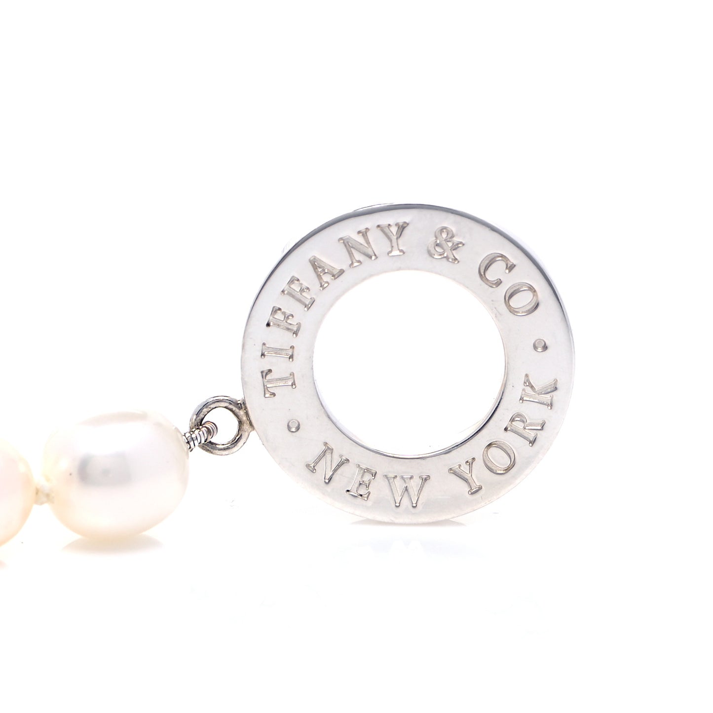Sterling Silver Pearl Strand Toggle Necklace