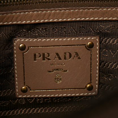 Prada Cervo Deerskin Shopping Satchel Visone 6 of 9