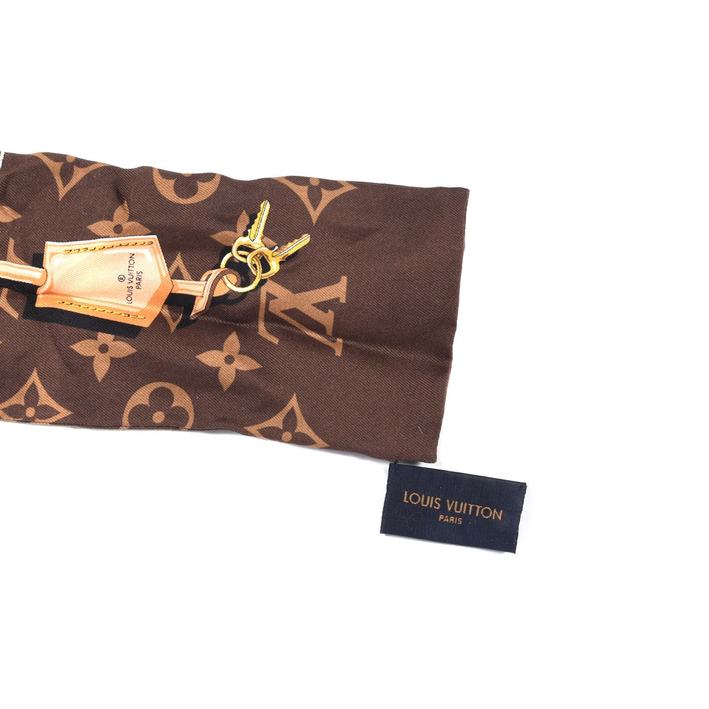 Silk Monogram Confidential Bandeau Brown