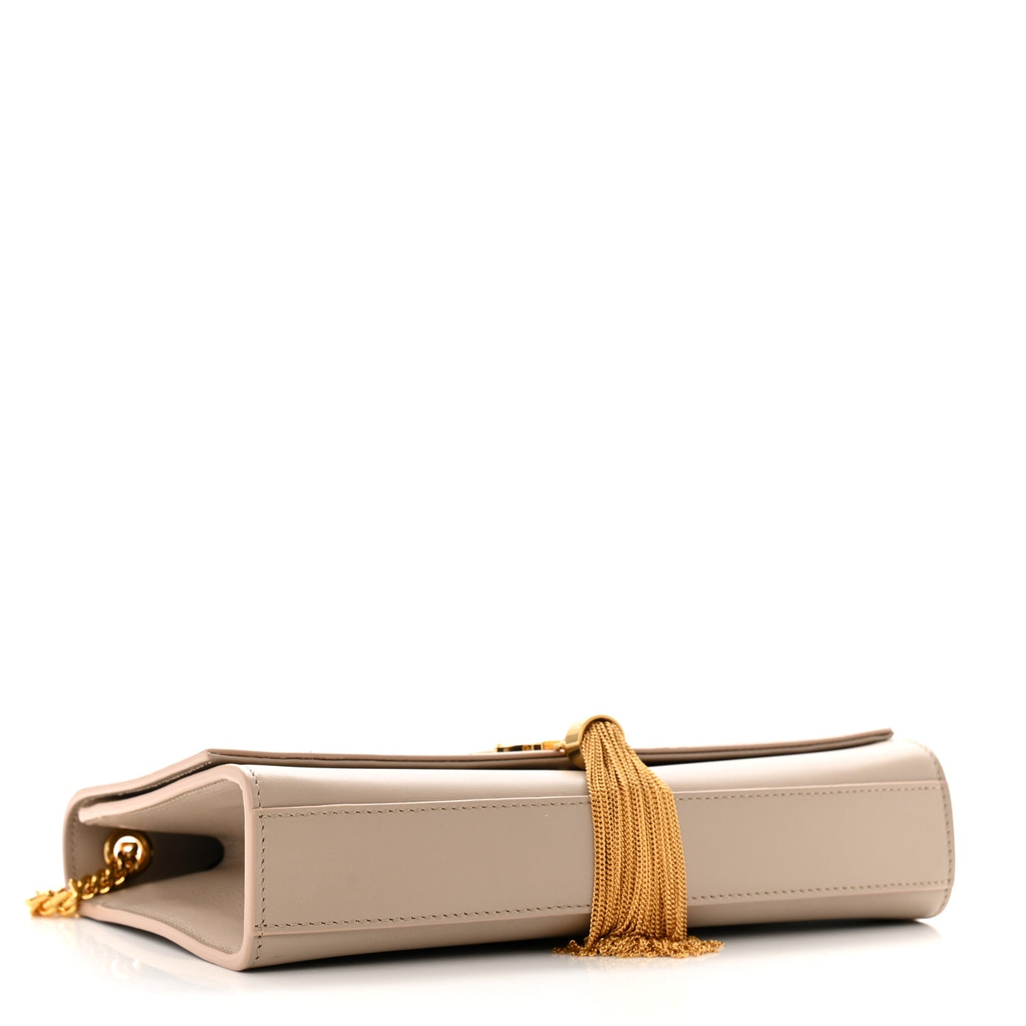 Smooth Calfskin Medium Classic Monogram Kate Tassel Satchel Light Natural