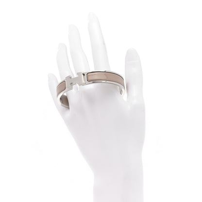 Hermes Enamel Narrow Clic Clac H Bracelet PM Marron Glace 2 of 5