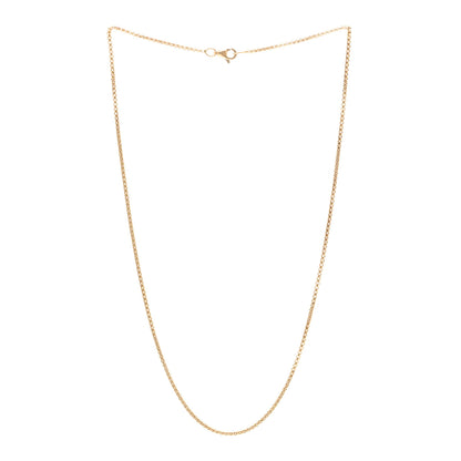 David Yurman 18K Yellow Gold 1.7mm Box Chain Necklace 18" 3 of 5