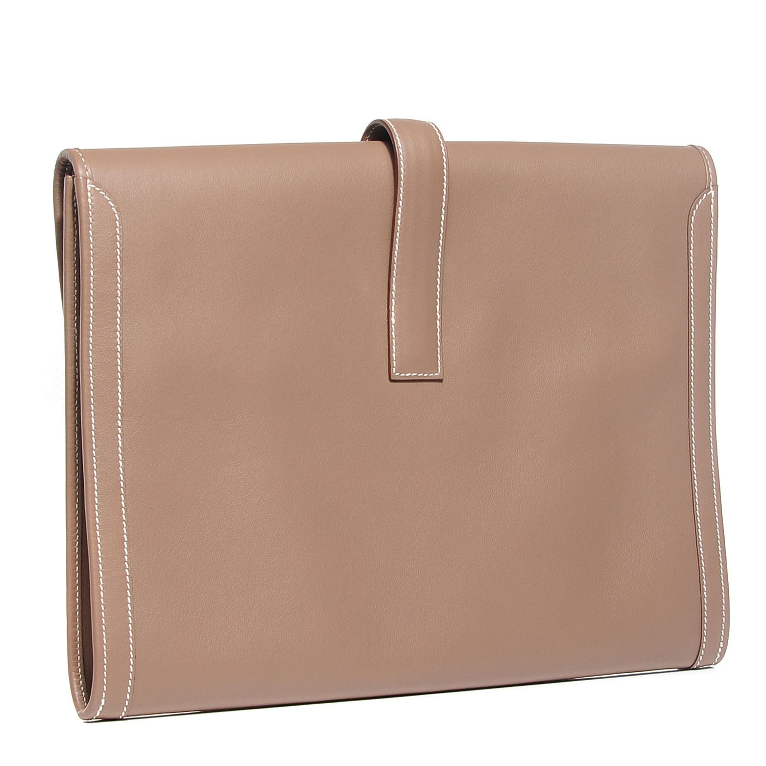 Hermes Swift Jige GM Clutch Etoupe 3 of 8