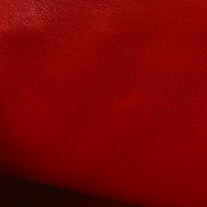 Chanel Caviar Quilted Flap Clutch Red 11 of 11
