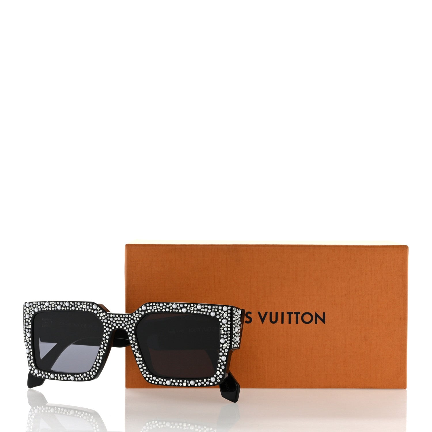 Louis Vuitton Acetate LV Clash Pearls & Strass Sunglasses Z2396W Black 7 of 7