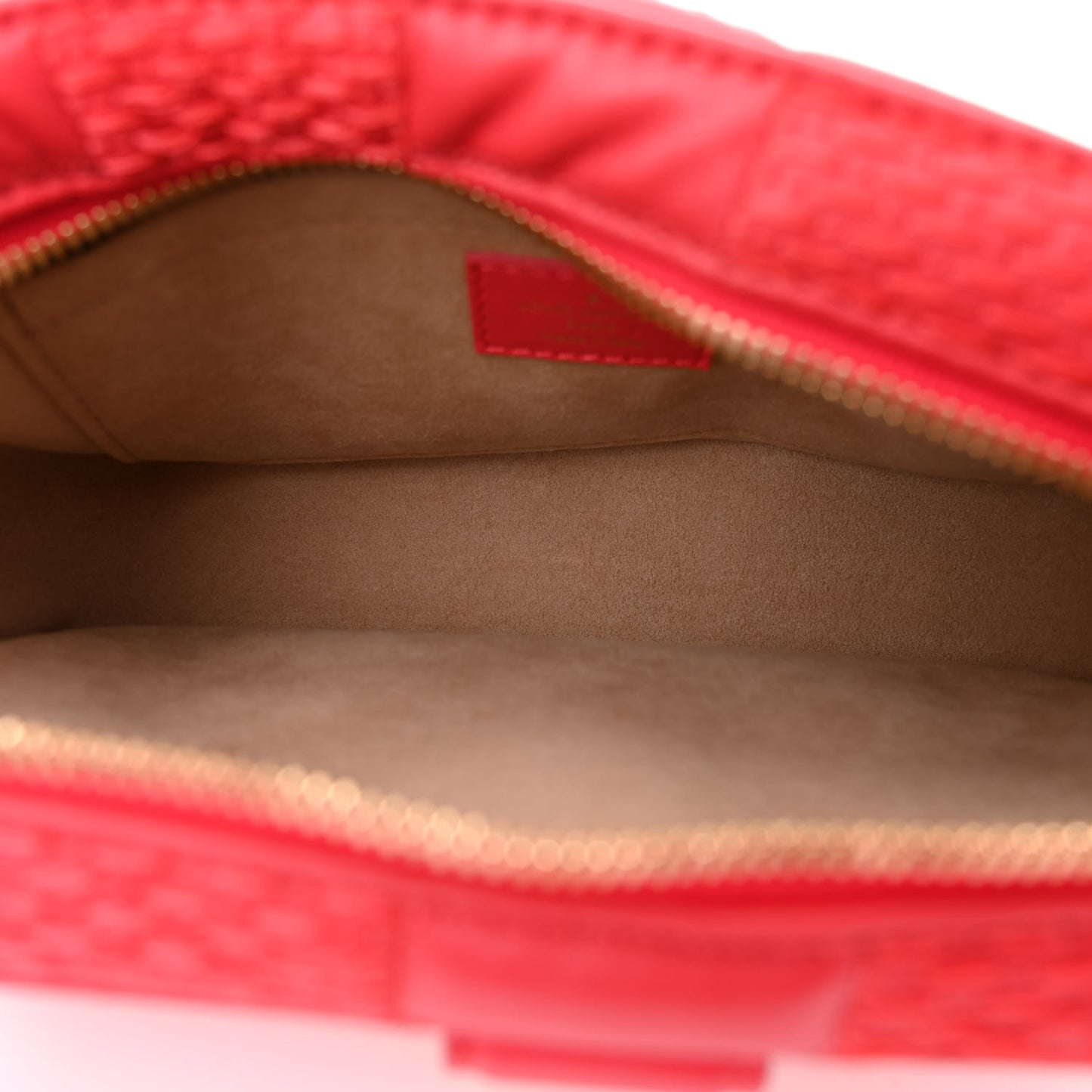 Lambskin Damier Quilt Troca PM Rose