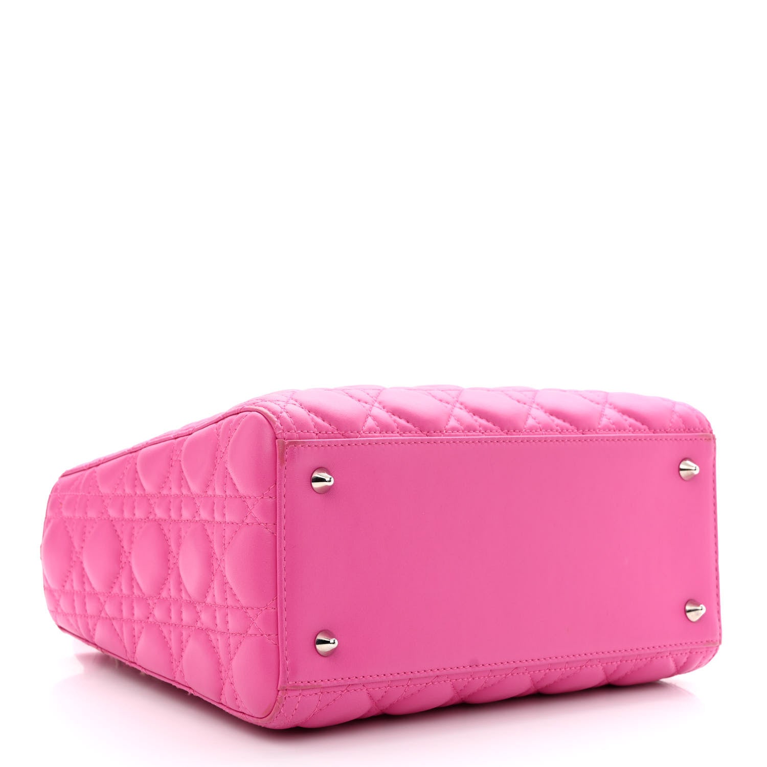 Christian Dior Lambskin Cannage Medium Lady Dior Pink 4 of 16