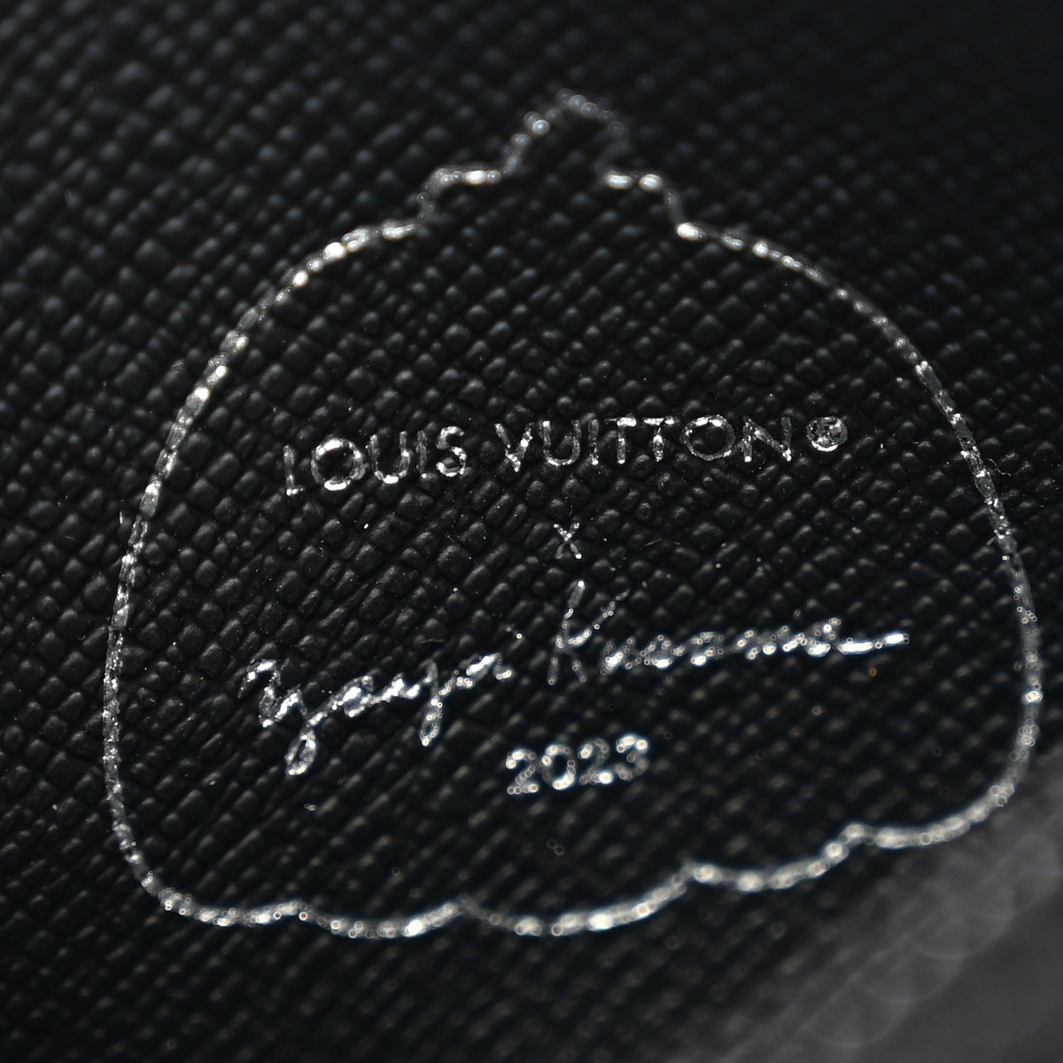 LV X YK Monogram Eclipse Key Pouch Black Silver