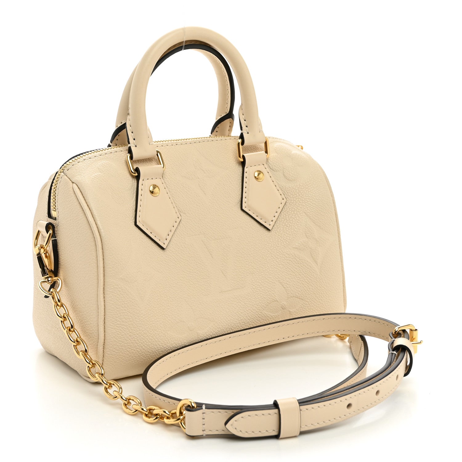 Louis Vuitton Empreinte Monogram Giant Speedy Bandouliere 20 Creme 3 of 10