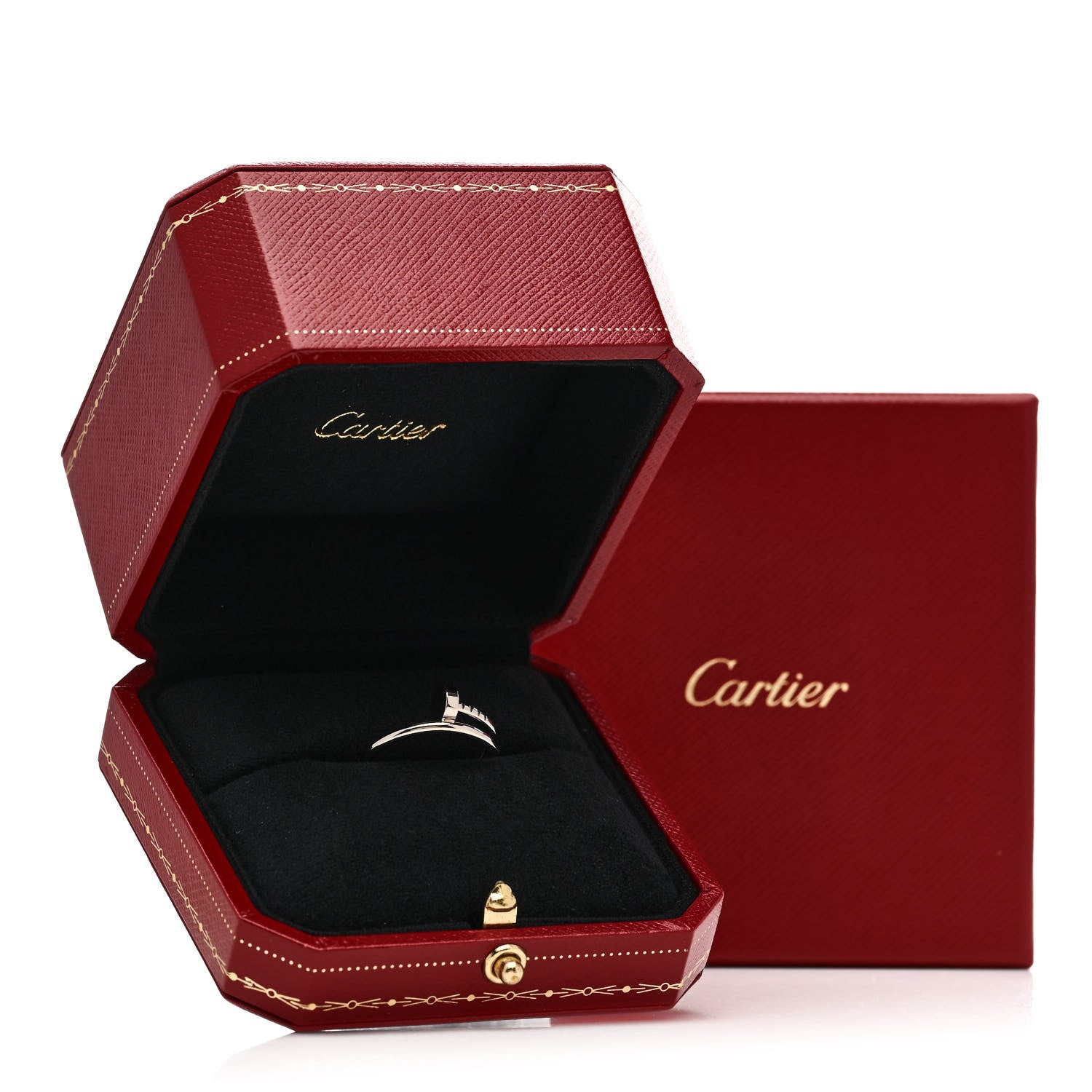 Cartier 18K White Gold Small Juste Un Clou Ring 52 6 5 of 5