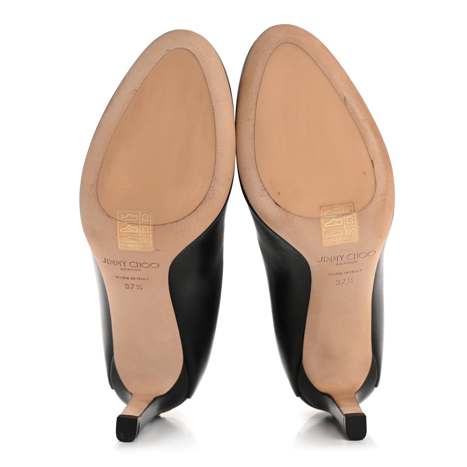 Jimmy Choo Calfskin Karter 85 Booties 37.5 Black 6 of 8
