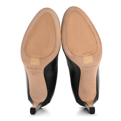Jimmy Choo Calfskin Karter 85 Booties 37.5 Black 6 of 8