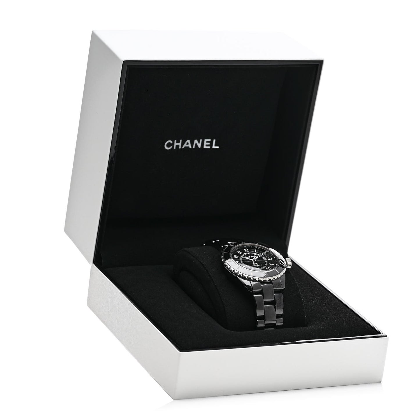 Stainless Steel Ceramic 38mm J12 Automatic Watch Black