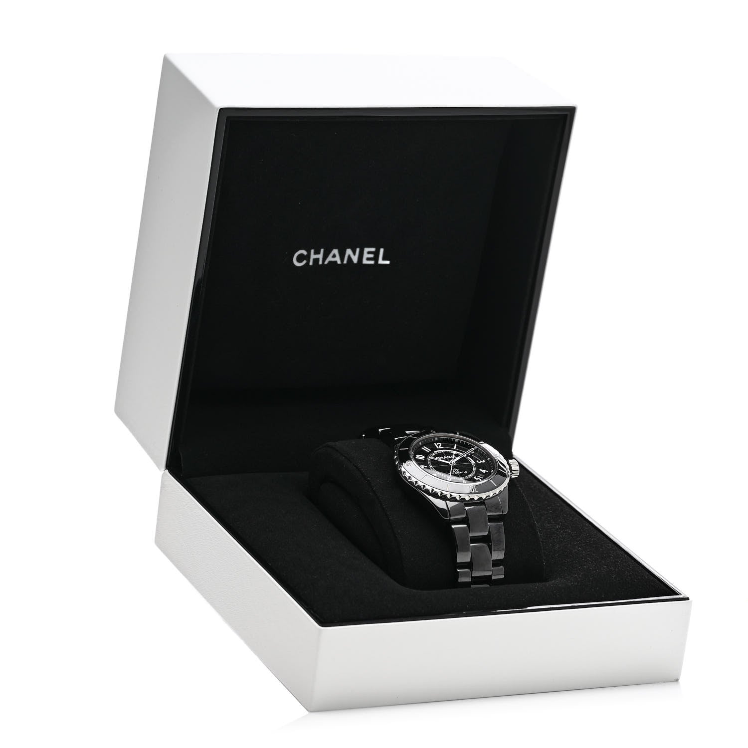 Chanel Stainless Steel Ceramic 38mm J12 Automatic Watch Black 5 of 5