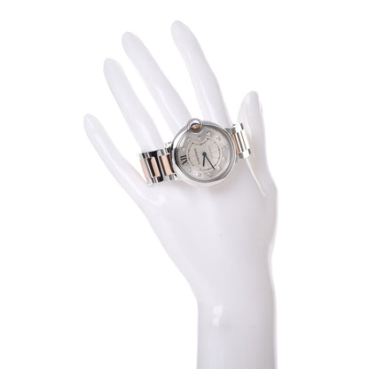 Cartier Stainless Steel 18K Pink Gold Diamond 36mm Ballon Bleu De Automatic Watch 2 of 7