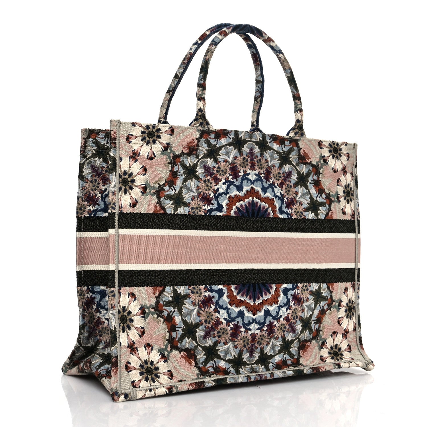 Christian Dior Canvas Embroidered Large KaleiDioroscopic Book Tote Multicolor 2 of 9