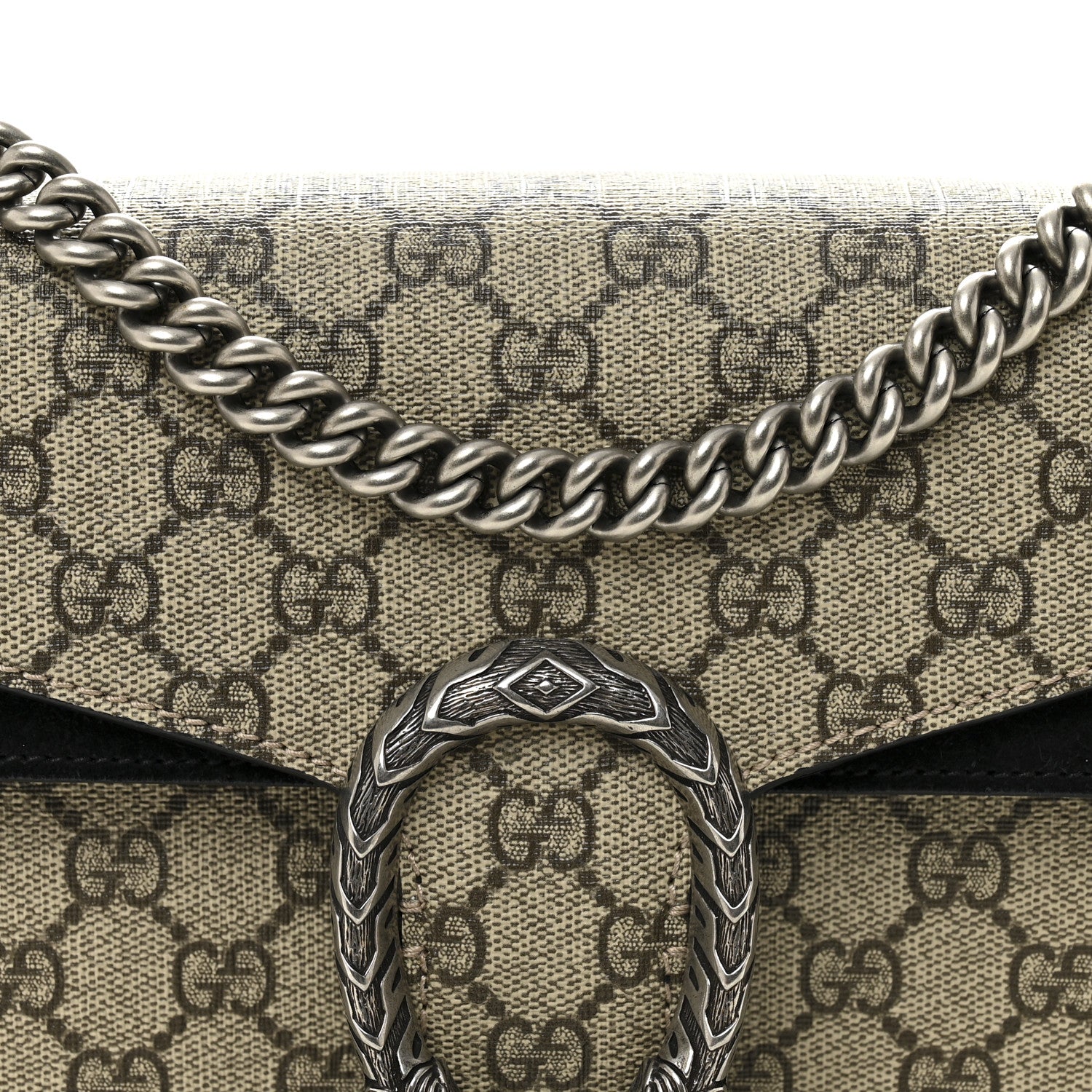 Gucci GG Supreme Monogram Small Dionysus Shoulder Bag Black 7 of 11