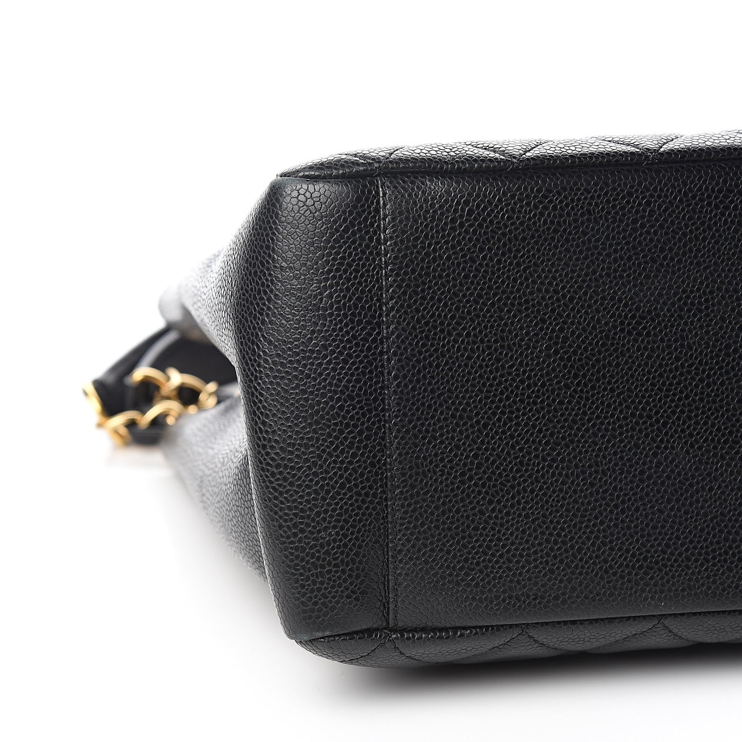 Caviar Quilted Grand Shopping Tote GST Black