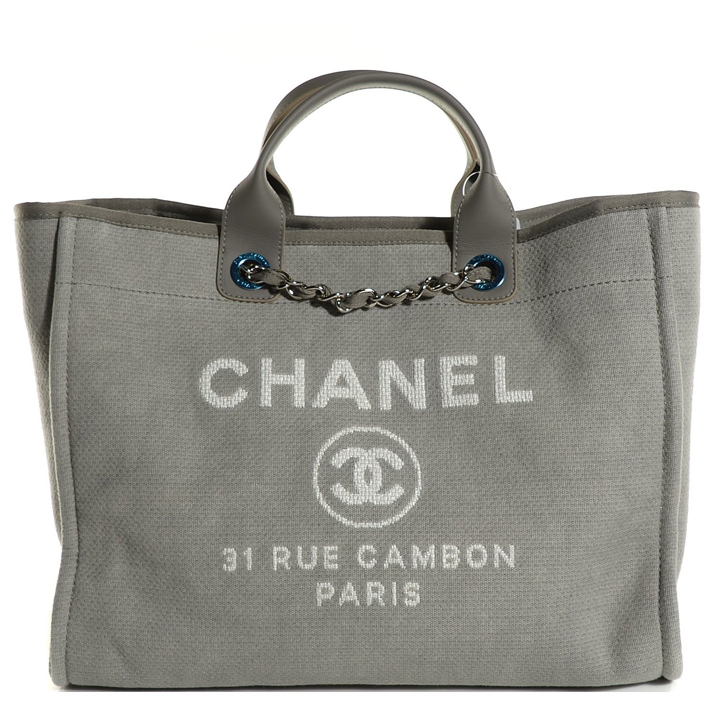 Canvas Deauville Large Tote Grey