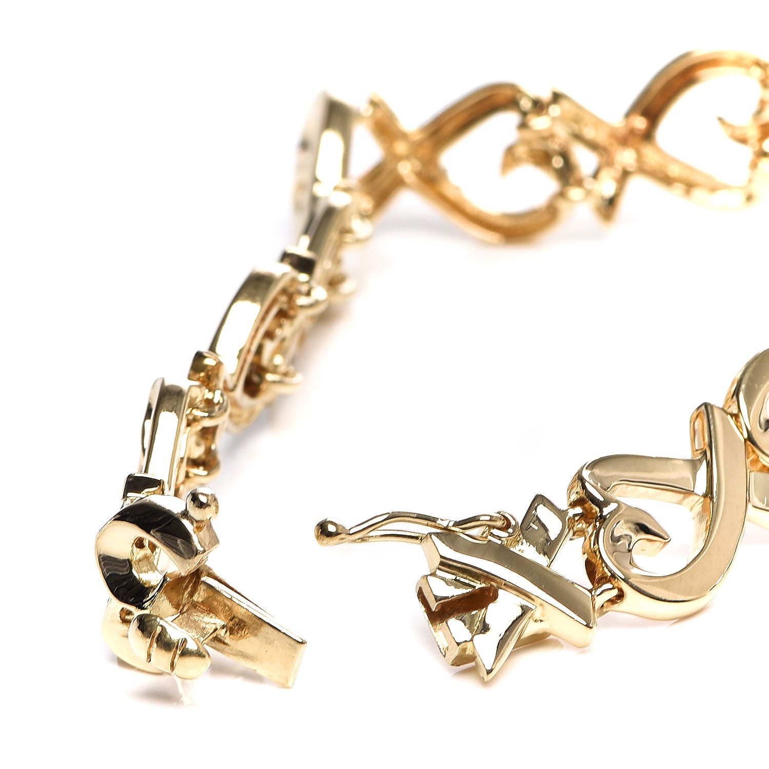 Tiffany 18K Yellow Gold Paloma Picasso Loving Heart Bracelet 5 of 6